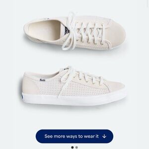 Keds Off-White Perforated Sneakers